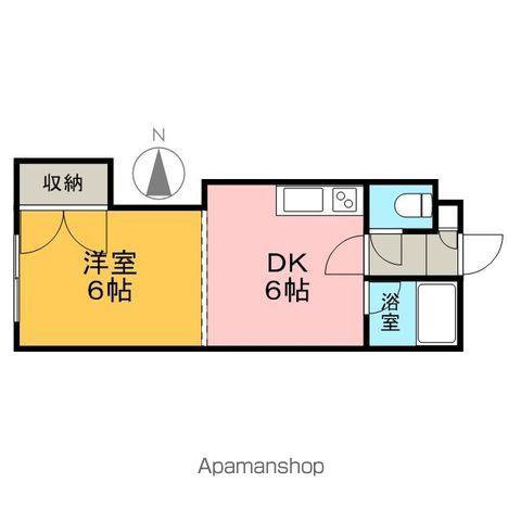 ハーベスト20(1DK/4階)の間取り写真