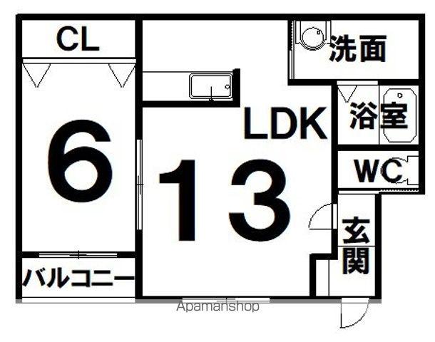 CORCOVADO(1LDK/1階)の間取り写真
