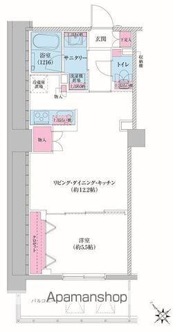 レジディア荻窪Ⅲ(1LDK/4階)の間取り写真