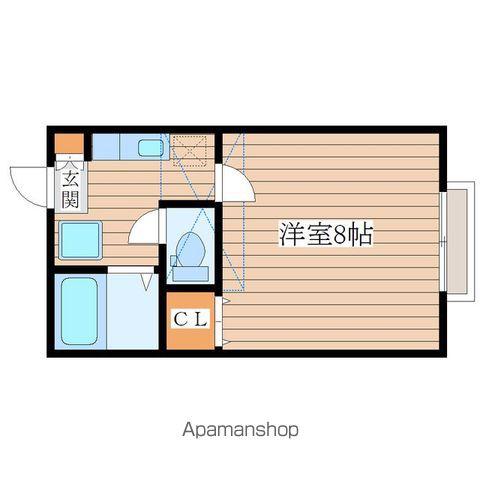 サンハイツⅤ(1K/1階)の間取り写真