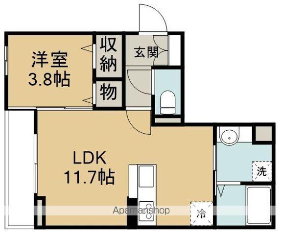 サルターレ(1LDK/2階)の間取り写真
