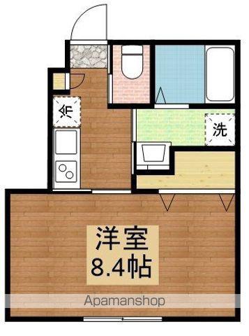 CARLA(1K/1階)の間取り写真
