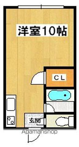 サニーハイツ(ワンルーム/3階)の間取り写真