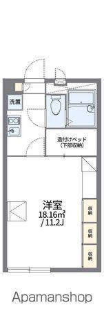 レオパレス福岡B(1K/1階)の間取り写真