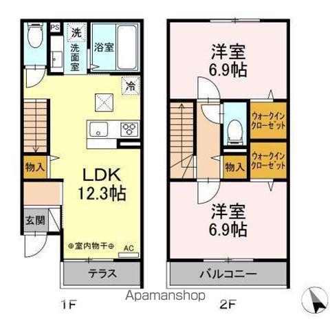 セッテルーチェ(2LDK/1階)の間取り写真