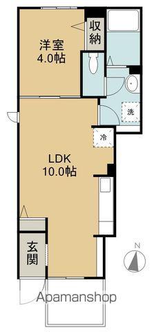チェリーパレス A(1LDK/1階)の間取り写真