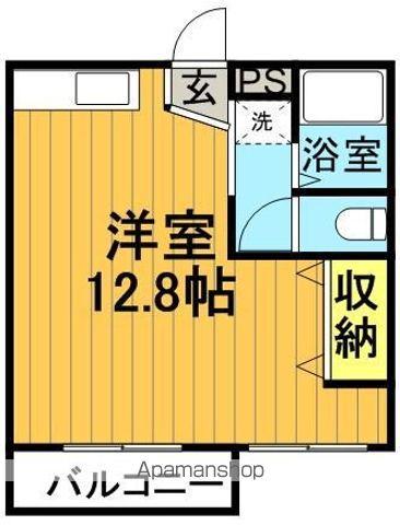 クレッセント桜木(ワンルーム/1階)の間取り写真