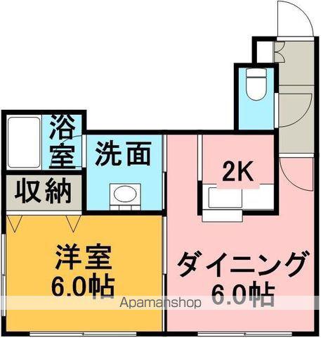 LEE SPACE N18(1DK/2階)の間取り写真