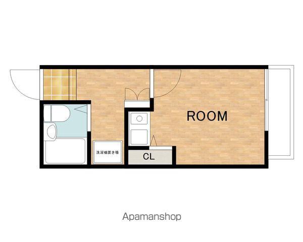 コーポサザン(ワンルーム/2階)の間取り写真