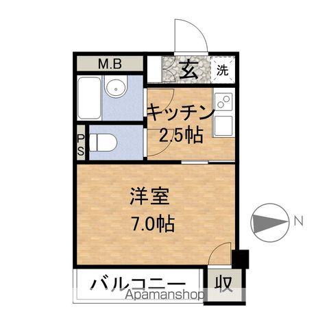 サンステージⅡ(1K/2階)の間取り写真