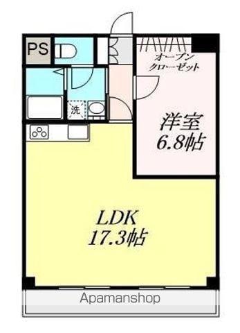 TENOHA TOYOHASHI(1LDK/2階)の間取り写真
