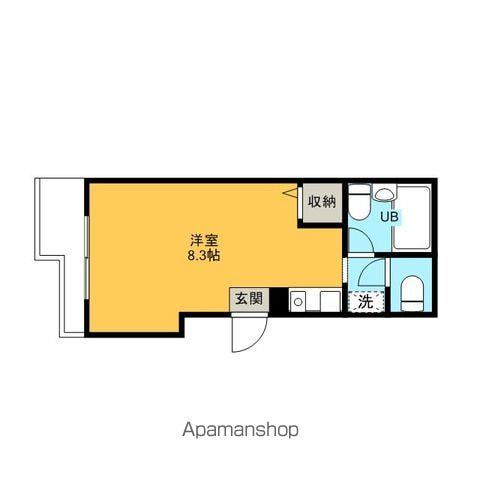 ロイヤルライオンヴィレッジ PART6(ワンルーム/2階)の間取り写真