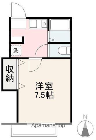 ハイツリブエール(1K/2階)の間取り写真