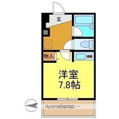 クラージュ474(1K/2階)の間取り写真