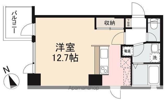パサル藤塚(ワンルーム/2階)の間取り写真