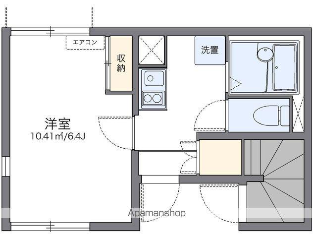 レオネクストROSETTA(1K/1階)の間取り写真