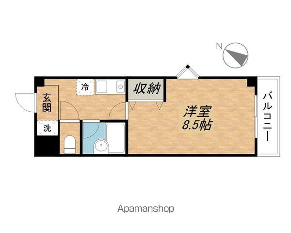 クローバーハイツⅢ(1K/7階)の間取り写真