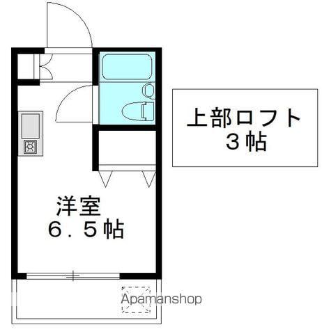 TYコーポ(ワンルーム/2階)の間取り写真