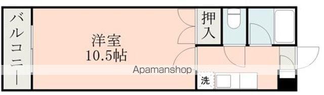 カレッジコーポK(1K/1階)の間取り写真