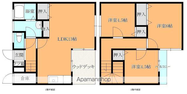 サントビクトワール浜砂(3LDK/1階)の間取り写真