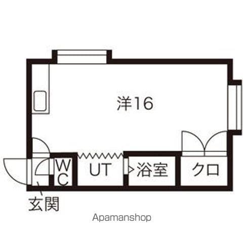 サンホームMSNO8(ワンルーム/3階)の間取り写真