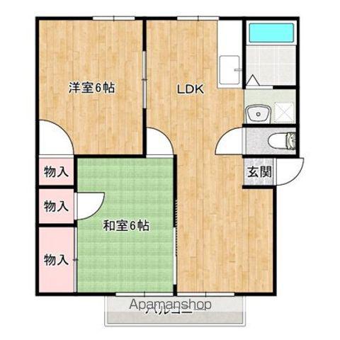 ハイツジュネス(2LDK/1階)の間取り写真