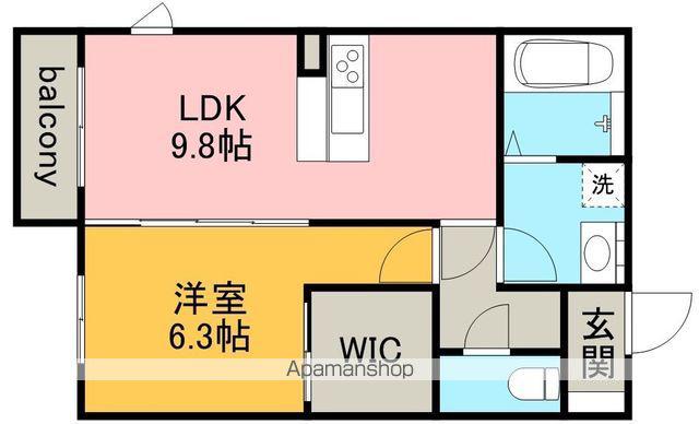ヴィラ・ルーチェ(1LDK/1階)の間取り写真