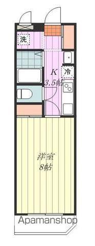 サンハイツⅡ(1K/3階)の間取り写真