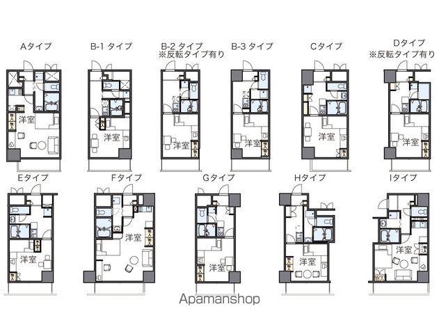 レオパレスFLAT新栄(1K/19階)の間取り写真