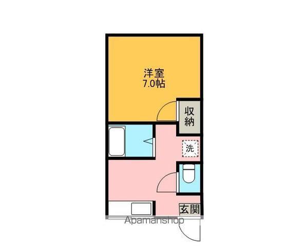 美幸ハイツ(1K/1階)の間取り写真
