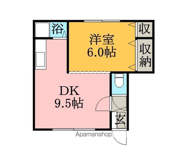 コーポシャロン(ワンルーム/2階)の間取り写真