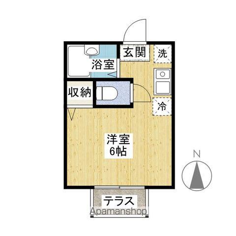 モンスグニール日光(ワンルーム/2階)の間取り写真