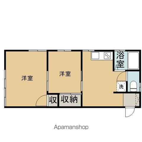 サンフォレストⅠ(2K/1階)の間取り写真