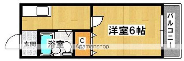 サンロワール北野田(1K/3階)の間取り写真