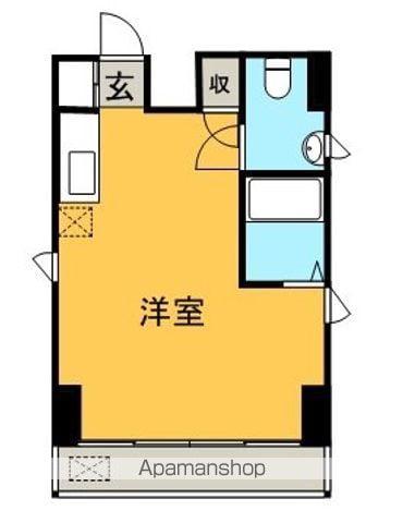 エンゼルハイツエクシブ(ワンルーム/3階)の間取り写真