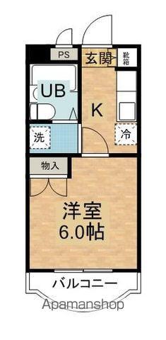 三幸ビル(1K/3階)の間取り写真