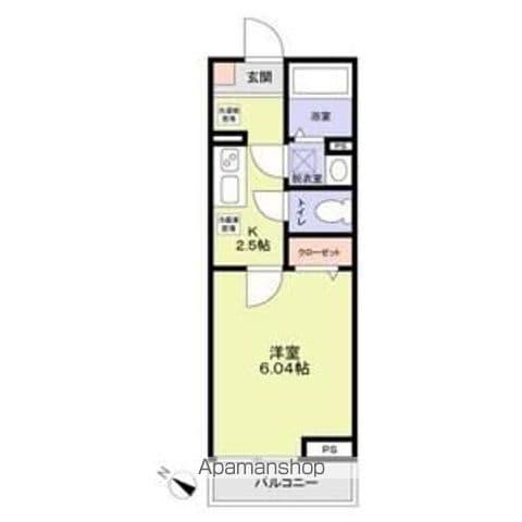 アットリラ稲毛海岸A(1K/1階)の間取り写真