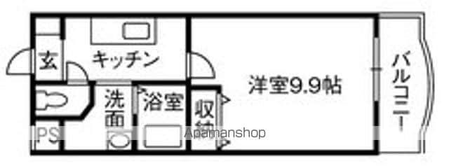 プリマヴェーラ(1K/3階)の間取り写真