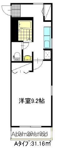 スプリングハイツ B棟(1K/1階)の間取り写真