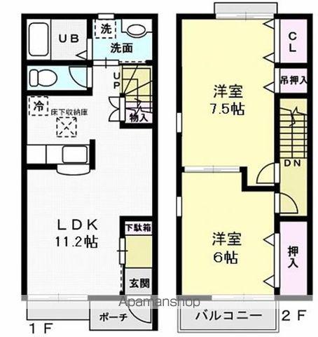 FAMILIA II(2LDK/2階)の間取り写真