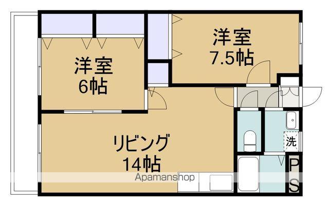 プラスパード(2LDK/3階)の間取り写真