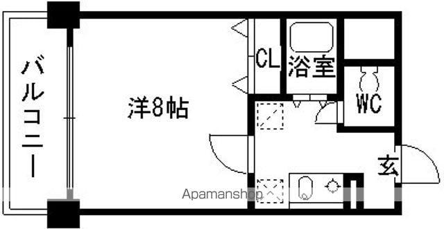 チェリーブラッサムTAKEDA2(1K/2階)の間取り写真