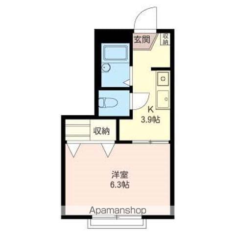 ベル久我山(1K/2階)の間取り写真