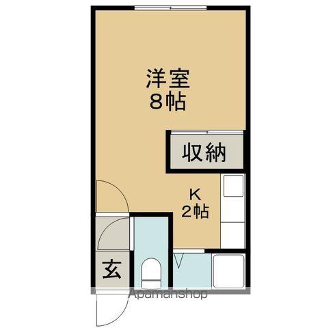 サウスハイツ(1DK/1階)の間取り写真