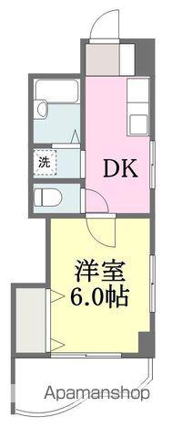 パールハイツ森川(1DK/2階)の間取り写真