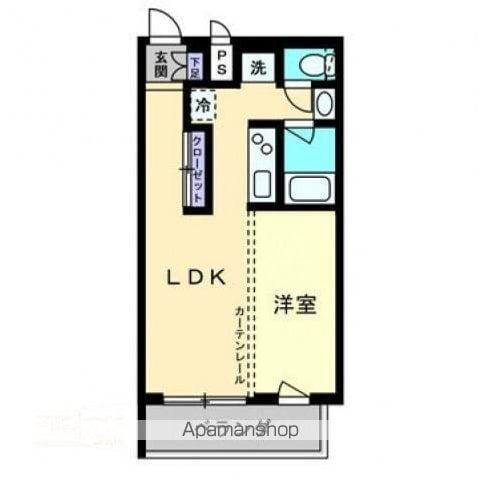 コリドールナカノ(1LDK/4階)の間取り写真