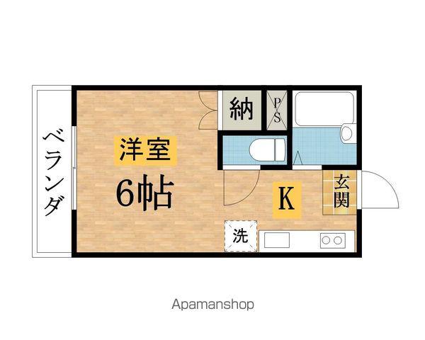 アンダルシア(ワンルーム/1階)の間取り写真