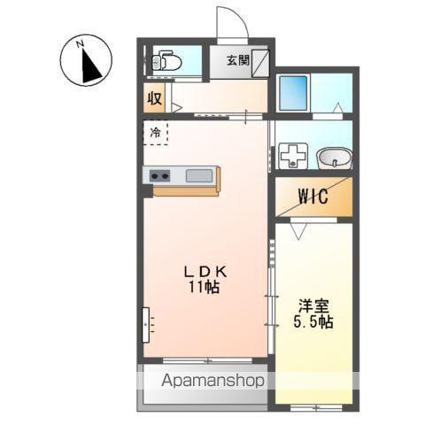 ラルーチェ(1LDK/1階)の間取り写真