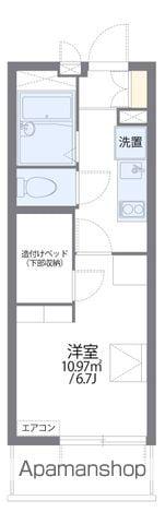 レオパレス天神(1K/3階)の間取り写真