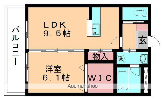 エミネンスさくらぎ(1LDK/2階)の間取り写真